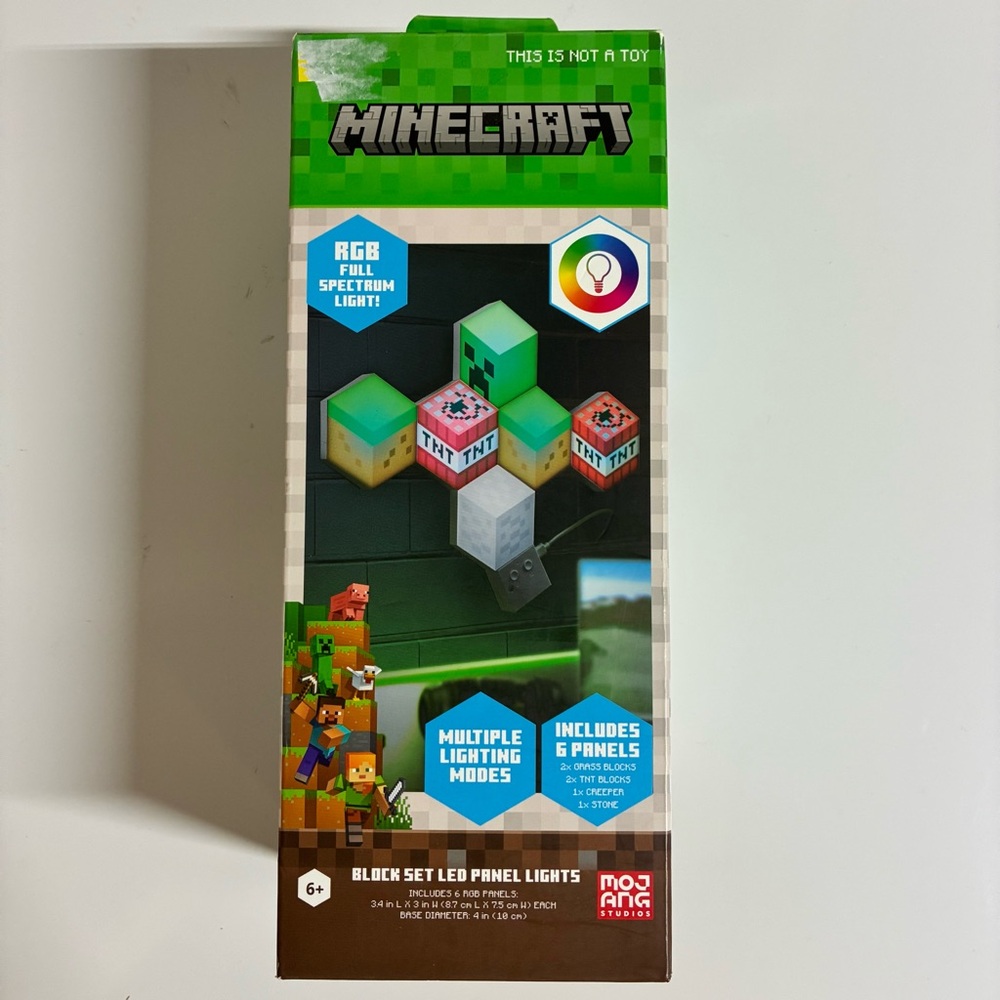 NIB Minecraft Set LED Panel Lights